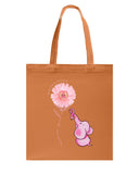 A Pink Elephant Beside Pink Flower  Limited Classic T-Shirt - Guys V-Neck - Basketweave Tote Bag