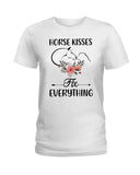 Horse Kisses Fix Everything - Hoodie - Ladies Tee