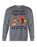 Behind A Crazy Woman Is A Man Who Made It Limited Classic T-Shirt - Sweatshirt - Unisex Tank Top