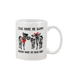 Cows Make Me Happy Tote Bag - Mug - Poster