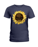 Scary Leopard Skull For Halloween T-Shirt - Ladies Tee - Guys V-Neck