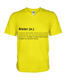 Defitition Of A Sister T-Shirt - Hoodie - Guys V-Neck