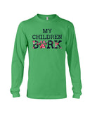 Dog Footprint- My Children Bark Limited Classic T-Shirt - Unisex Long Sleeve - Basketweave Tote Bag