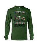 October Girl Have Tatoos Pretty Eyes Limited Classic T-Shirt - Guys V-Neck - Unisex Long Sleeve