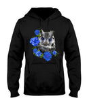 Cute  Owl With Blue Roses Classic Tee - Ladies Tee - Hoodie