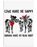 Cows Make Me Happy Tote Bag - Mug - Poster