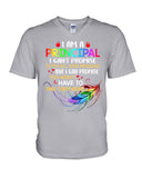 I Am A Principal Tote Bag - Hoodie - Guys V-Neck