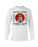 Hattori Hanzo Swords & Sushi T-Shirt - Guys Tee - Unisex Long Sleeve