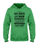 January Girl - Lucky Daughter Was Raised By Awesome Mom T-Shirt - Hoodie - Guys V-Neck