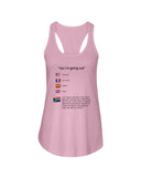 South Africa Ma I'm Going Out T-Shirt - Unisex Tank Top - Ladies Flowy Tank