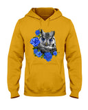 Cute  Owl With Blue Roses Classic Tee - Ladies Tee - Hoodie