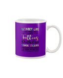 October Girl Have Tatoos Pretty Eyes Limited Classic T-Shirt - Basketweave Tote Bag - Mug