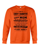 January Girl - Lucky Daughter Was Raised By Awesome Mom T-Shirt - Guys Tee - Sweatshirt