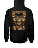 Never Underestimate A September Man T-Shirt - Hoodie - Guys V-Neck