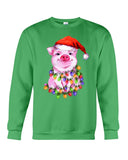 Christmas Lightning Pig T-Shirt - Sweatshirt - Unisex Tank Top