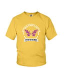 Domestic Violence Warrior Butterfly Tote Bag - Youth Tee - Ladies Tee