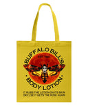 Buffalo Bill's Body Lotion Tote Bag - Guys Tee - Basketweave Tote Bag