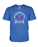 Domestic Violence Warrior Butterfly Tote Bag - Hoodie - Guys V-Neck