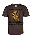 Owl- Look On My Face Limited Classic T-Shirt - Guys V-Neck - Mug