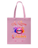 Happy Birthday To October Queen T-Shirt - Hoodie - Basketweave Tote Bag