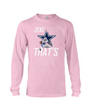 Zeke Dallas Cowboys Who? That's Who! T-Shirt - Unisex Long Sleeve - Basketweave Tote Bag