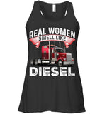 Real Woman Smell Like Diesel T-Shirt - Mug - Ladies Flowy Tank