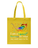 Nurse - It Is What My Soul Says To Be T-Shirt - Guys V-Neck - Basketweave Tote Bag