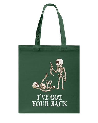 Skeleton- I've Got Your Back Limited Classic T- Shirt - Basketweave Tote Bag - Mug