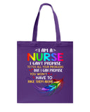 I Am A Nurse Tote Bag - Guys Tee - Basketweave Tote Bag