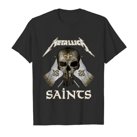 New Orleans Saints - Metallica T-Shirt - Guys Tee - Ladies Tee