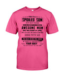 Spoiled Son Was Born In April T-Shirt - Guys Tee - Unisex Long Sleeve