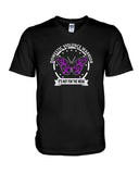 Domestic Violence Warrior Butterfly Tote Bag - Hoodie - Guys V-Neck