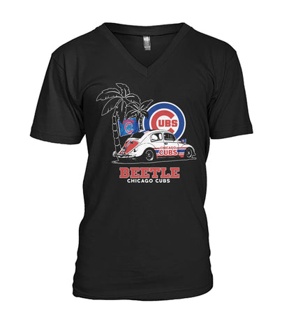 Beetle Chicago Cubs T-Shirt - Guys V-Neck - Ladies V-Neck