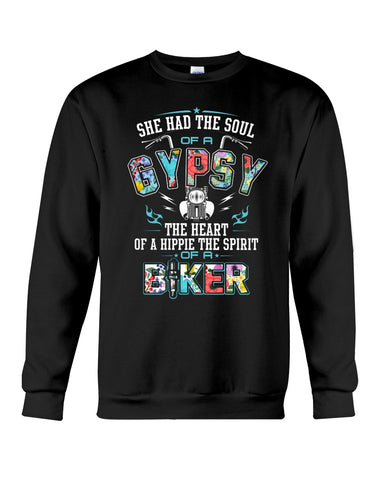 She Has Gypsy Soul And Biker Spirit  Limited Classic T-Shirt - Sweatshirt - Unisex Tank Top