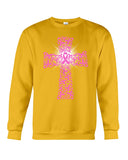 Breast Cancer Cross T-Shirt - Guys Tee - Sweatshirt