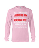 Grumpy Old Man Have A May Awesome Wife Limited Classic T-Shirt - Hoodie - Unisex Long Sleeve