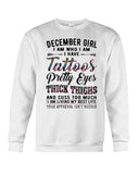 December Girl Have Tattos And Pretty Eyes Tote Bag - Sweatshirt - Ladies Flowy Tank