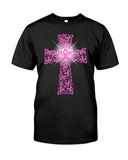 Breast Cancer Cross T-Shirt - Guys Tee - Sweatshirt