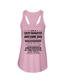 Lucky Daughter - Awesome Dad August T-Shirt - Unisex Tank Top - Ladies Flowy Tank