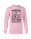 December Girl Have Tattos And Pretty Eyes Tote Bag - Unisex Long Sleeve - Mug
