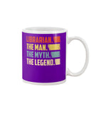 Librarian -The Man-The Myth- The Lengend Tote Bag - Guys V-Neck - Mug