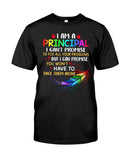 I Am A Principal Tote Bag - Guys Tee - Basketweave Tote Bag