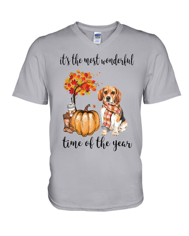 The Most Wonderful Time - Beagle Limited Classic T-Shirt - Guys V-Neck - Unisex Long Sleeve