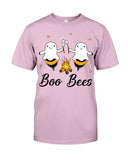 Boo Bees Tote Bag - Guys Tee - Basketweave Tote Bag