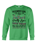 December Girl Have Tattos And Pretty Eyes Tote Bag - Sweatshirt - Ladies Flowy Tank