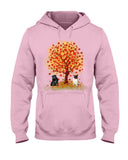 Pug Under Autumn Tree Tote Bag - Hoodie - Ladies Tee
