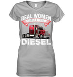 Real Woman Smell Like Diesel T-Shirt - Guys V-Neck - Ladies V-Neck