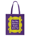 The One Where I Teach Math Limited Classic T-Shirt - Guys V-Neck - Basketweave Tote Bag