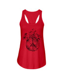 Hippie Peace Sign And Mushroom  Limited Classic T-Shirt - Ladies Flowy Tank - Youth Tee