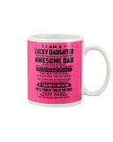 Lucky Daughter - Awesome Dad August T-Shirt - Mug